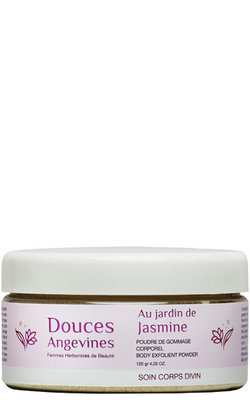 Au jardin de jasmine poudre vegetale de gommage corps bio