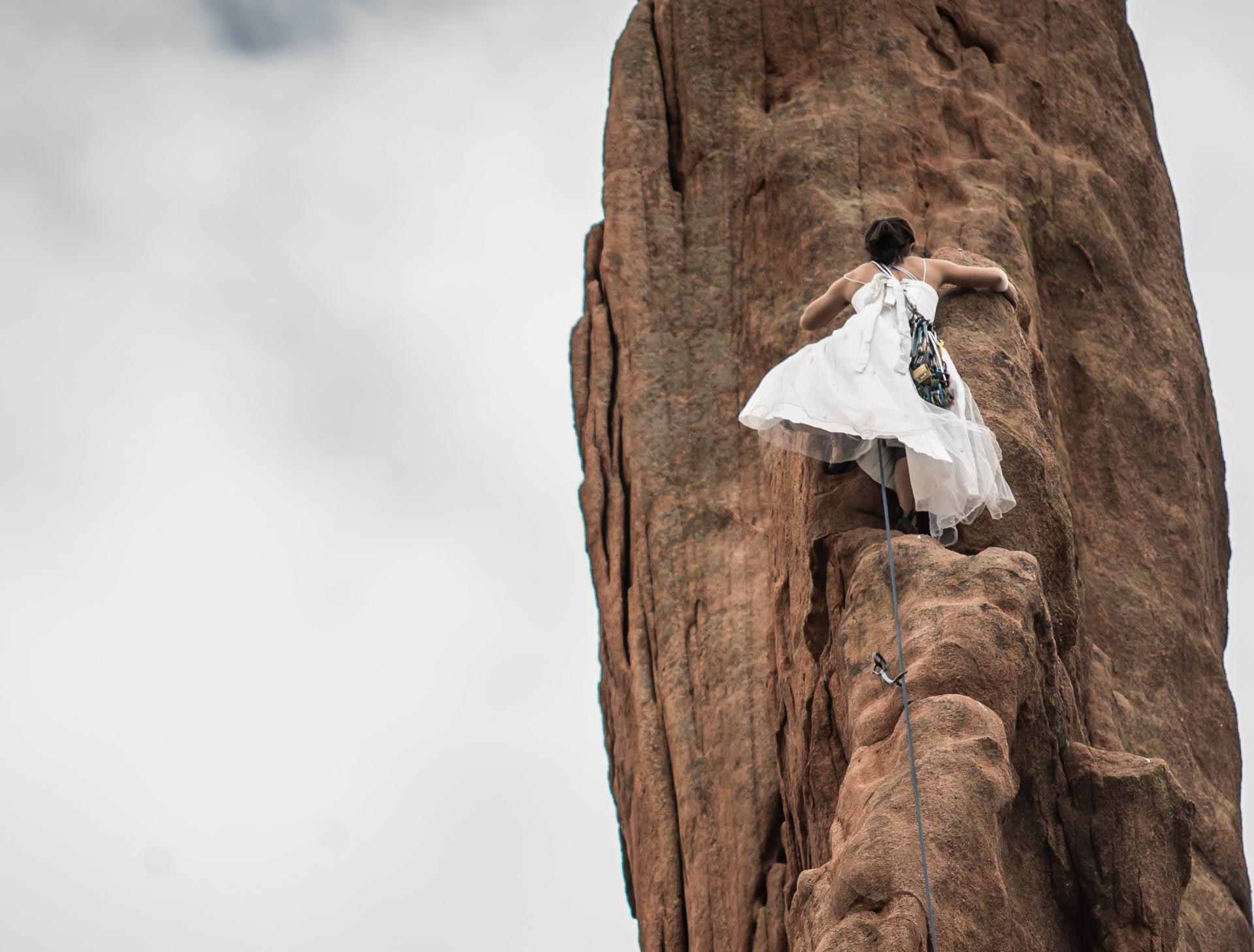 Woman climb